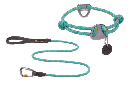 Knot-A-Collar and Leash Aurora Teal