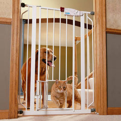 Extra Tall Pet Gate with Bonus Mini Pet Door