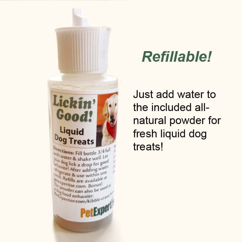 Lickin' Good! Liquid Dog Treat for Dog Training Pet Expertise