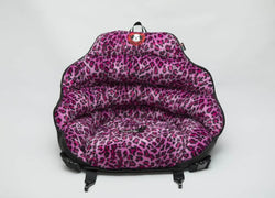 PupSaver Crash-Tested Car Safety Seat for Dogs PINK LEOPARD PRINT Original PupSaver