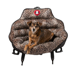 PupSaver Crash-Tested Car Safety Seat for Dogs LEOPARD WITH BLACK TRIM PRINT Original PupSaver