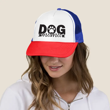 Dog Mama Trucker Hat Lifestyle