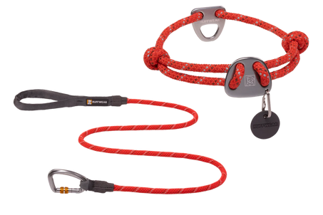 Knot-A-Collar and Leash Red Sumac