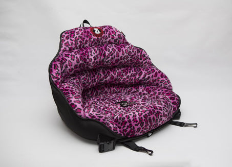 Car Safety Seat for Dogs PINK LEOPARD