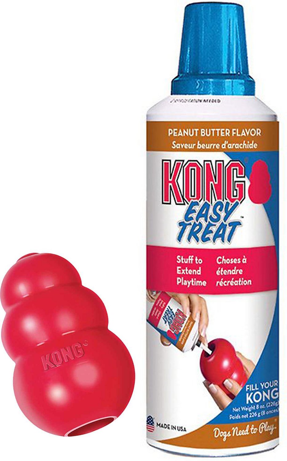 ULTIMATE Kong Bundle - Kong Dog Toy Classic Bundled with Kong Easy Tre –  Pet Expertise