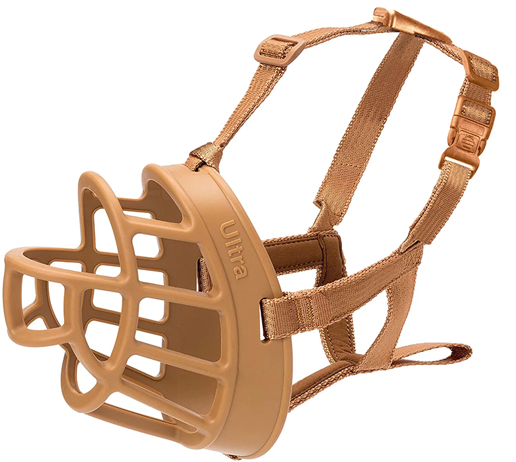 Baskerville Ultra Dog Muzzle Flexible Comfortable Basket Muzzle