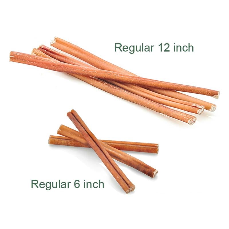 Bully Sticks For Dogs - 12 Inch Thin Chews For Small Dogs & Puppies - 15 Pack Low Odor