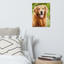 Dog Canvas in the bed room