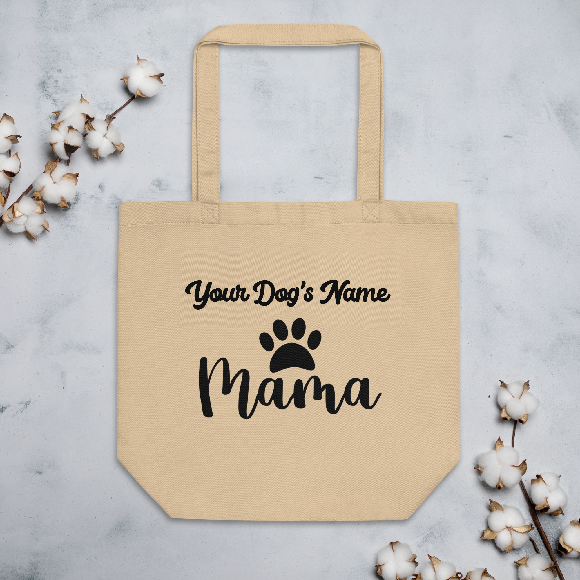 Important Dog Mom Stuff - Personalized Dog Tote Bag