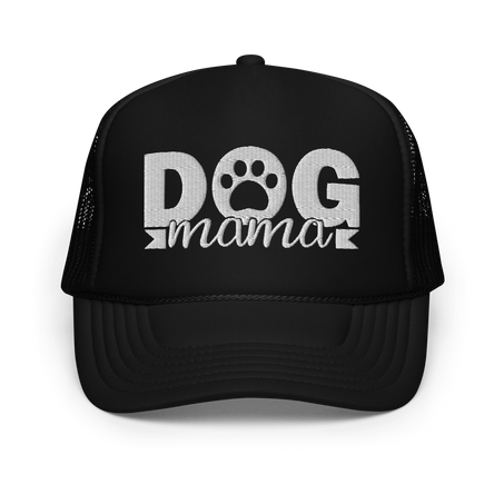 Dog Mama Trucker Hat Embroidered Design