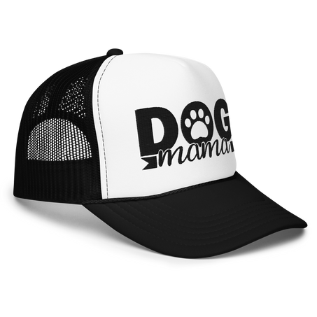 Dog Mama Hat black and white