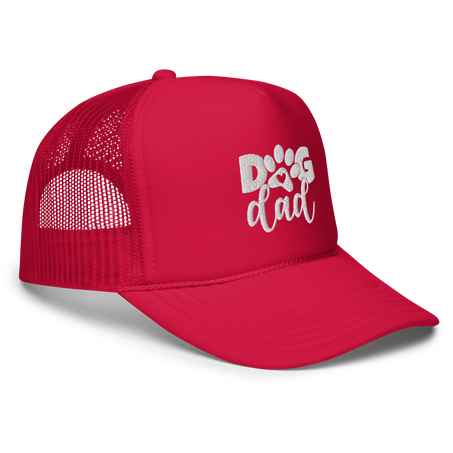 Dog Dad Trucker Hat Embroidered Design