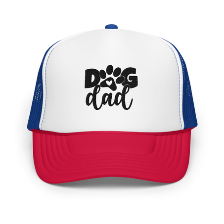 Dog Dad Trucker Hat Embroidered Design