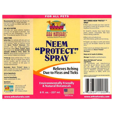 Neem Protect Spray Label