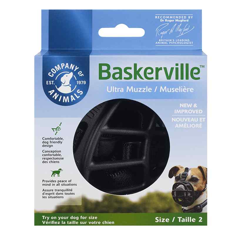Baskerville Ultra Dog Muzzle, Flexible Comfortable Basket Muzzle