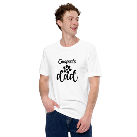 Personalized Dog Dad T-Shirt Lifestyle